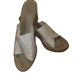 Onex Wedding Bright White Wedges. 3.5" inch heel.  Fits Size 8 COMFY!!